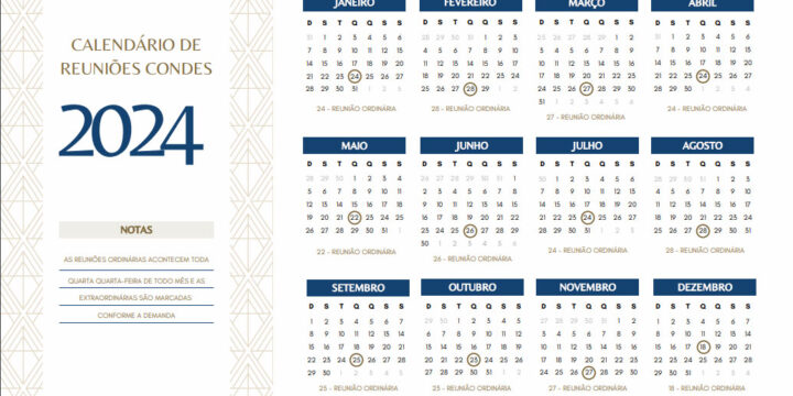 CONDES de Ouro Preto anuncia calendário de reuniões de 2024